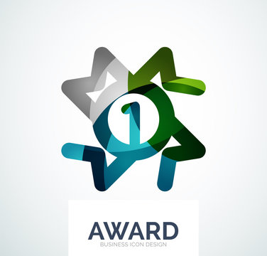Colorful award business logo