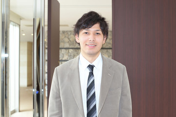 笑顔のビジネスマン