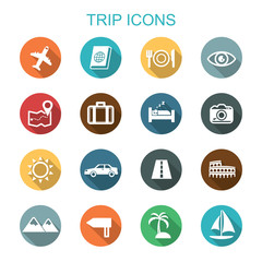 trip long shadow icons