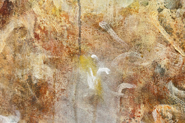 Abstract painted canvas detail texture, close up background