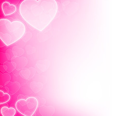 Valentine's day background with hearts