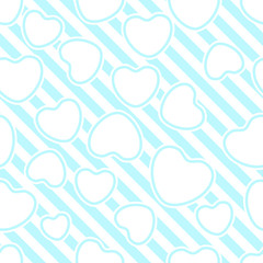 Valentines day background with hearts