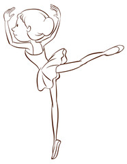 A ballet dancer