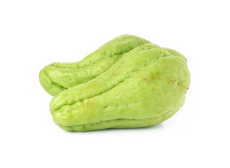 Chayote isolated on white background
