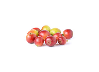 coffee beans isolated on white background