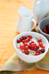 oatmeal porridge with berries