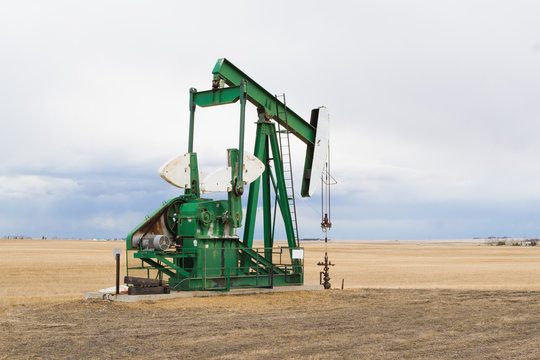 A pumpjack in Alberta, Canada