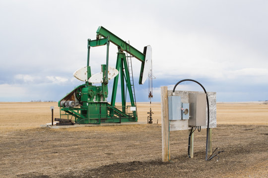 A pumpjack in Alberta, Canada