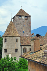 Fototapeta na wymiar Tower of Bolzano castle