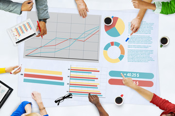 Business People Meeting Planning Analysis Statistics Brainstormi