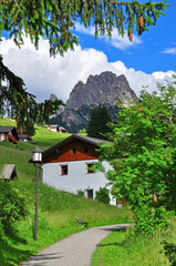 Fototapeta na wymiar House in Alps