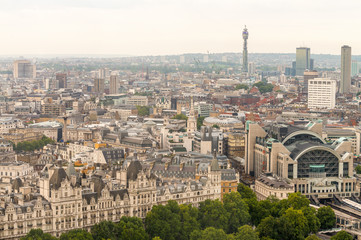 London - Beautiful aerial city skyline