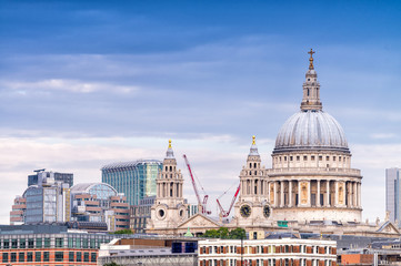 Fototapeta na wymiar Beautiful view of St Paul Cathedral - London