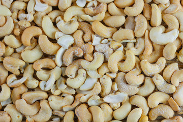 Background of cashew nuts