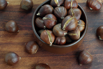 Sweet chestnuts.