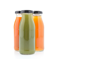 Juice bottle isolated on white background