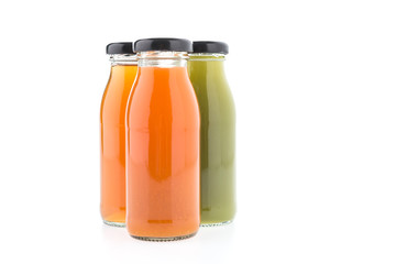 Juice bottle isolated on white background