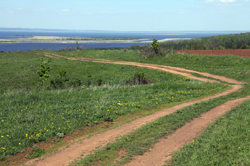 long summer walks on Russian flowering meadows