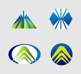 Business logo set