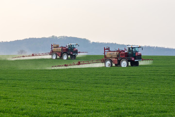 Fototapeta premium Spraying machine