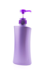 Bottle lotion isolated on white