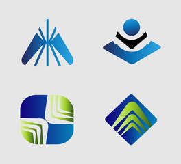 Set of symbols logo element