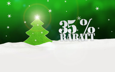 Christmas Tree 35 percent Rabatt Discount