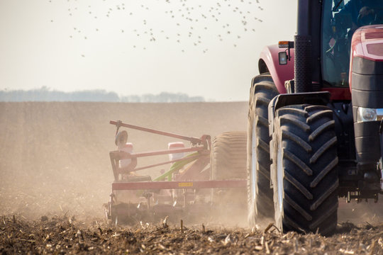 Tractor on the field