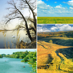 various beautiful landscapes