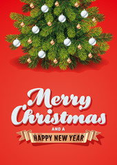 Fototapeta na wymiar Christmas Decorations Card