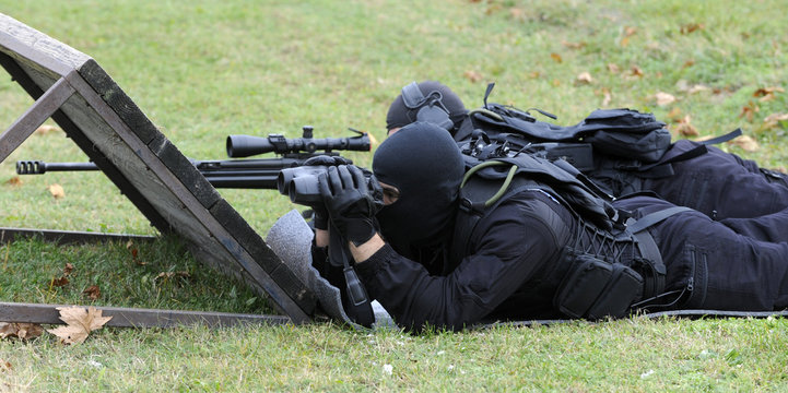 Special Force Police Sniper Team