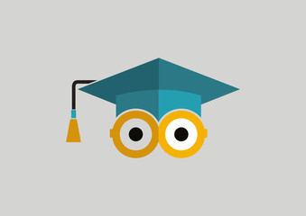 Graduate logo education illustration - 73656015