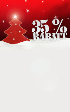Christmas Tree 35 percent Rabatt Discount