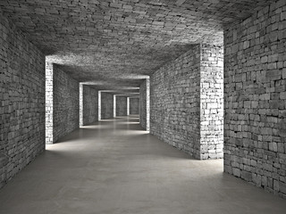 Obraz premium abstrakcyjny tunel