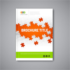 Modern Vector abstract brochure report design template