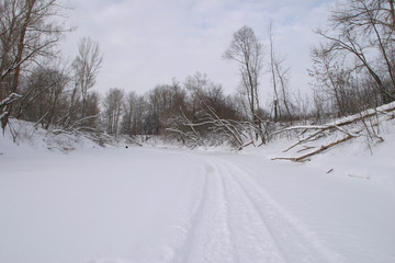 Fototapeta na wymiar winter River