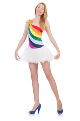 Young woman in fashion concept