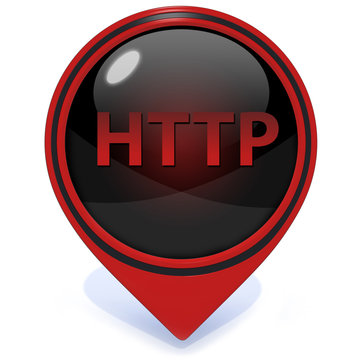 http pointer icon on white background