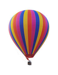 Fototapeta premium Colorful rainbow hot air balloon