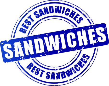 sandwiches blue stamp