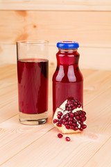 Bottle of pomegranate juice