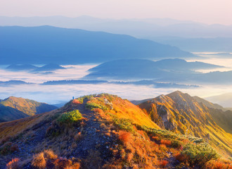 Panorama of mountain scenery