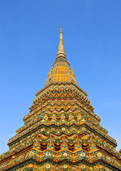 Fototapeta premium Authentic Thai Architecture in Wat Pho at Bangkok of Thailand.