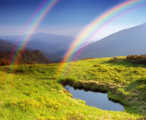 Naklejka premium Mountain landscape