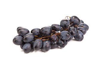 Black ripe grapes