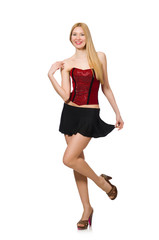 Woman in fashion clothing concept