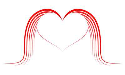 Heart with wings