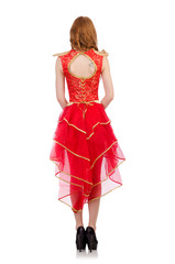 Woman in fashion clothing concept