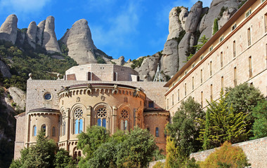 Montserrat Monastery is a beautiful Benedictine Abbey, Greece