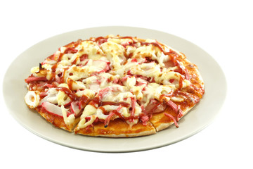 Pizza isolated on white background